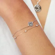 Astrid & Miyu Pisces bracelet zodiaque Poissons argent