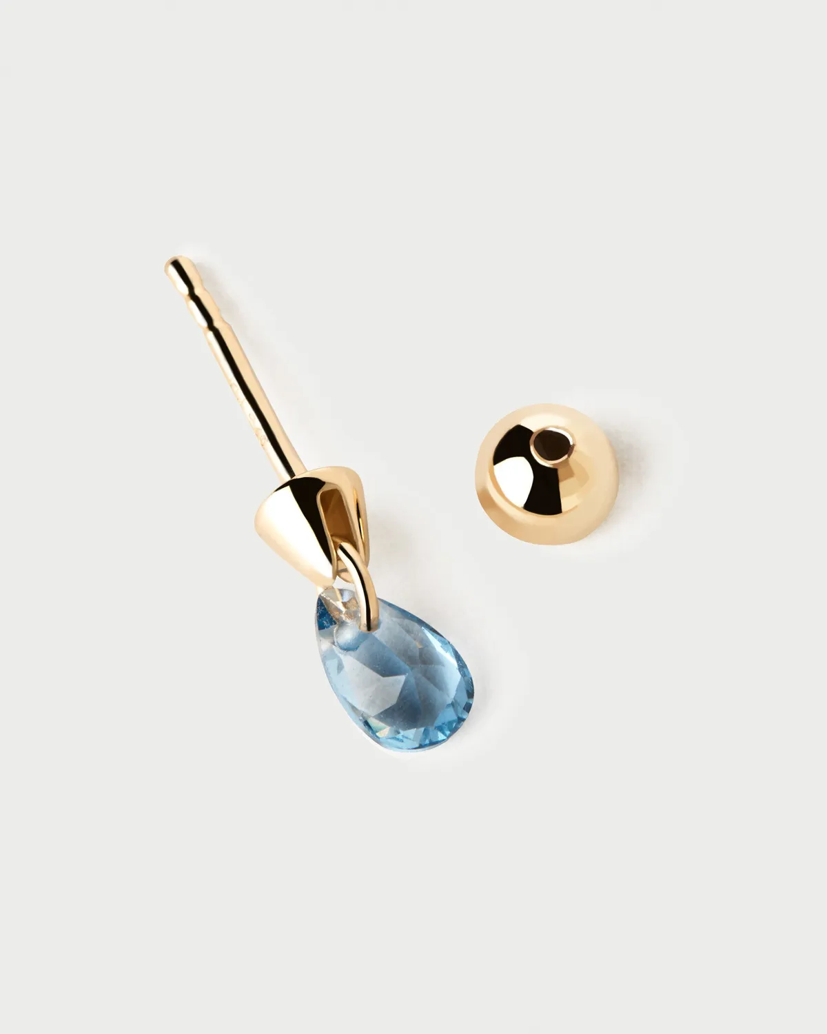 PDPAOLA Blue Lily mono boucle bleue zircone