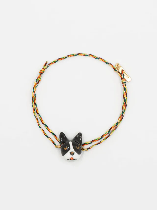 Nach Bijoux Cordon Bouledogue bracelet ajustable multicolore
