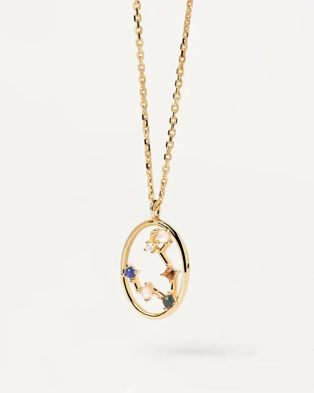 PDPAOLA Pisces collier argent pierres fines 35-50 cm