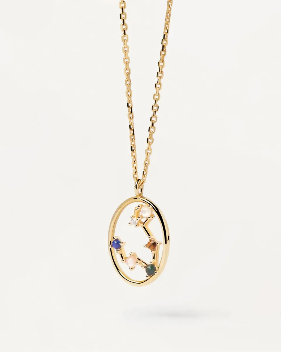 PDPAOLA Pisces collier argent pierres fines 35-50 cm