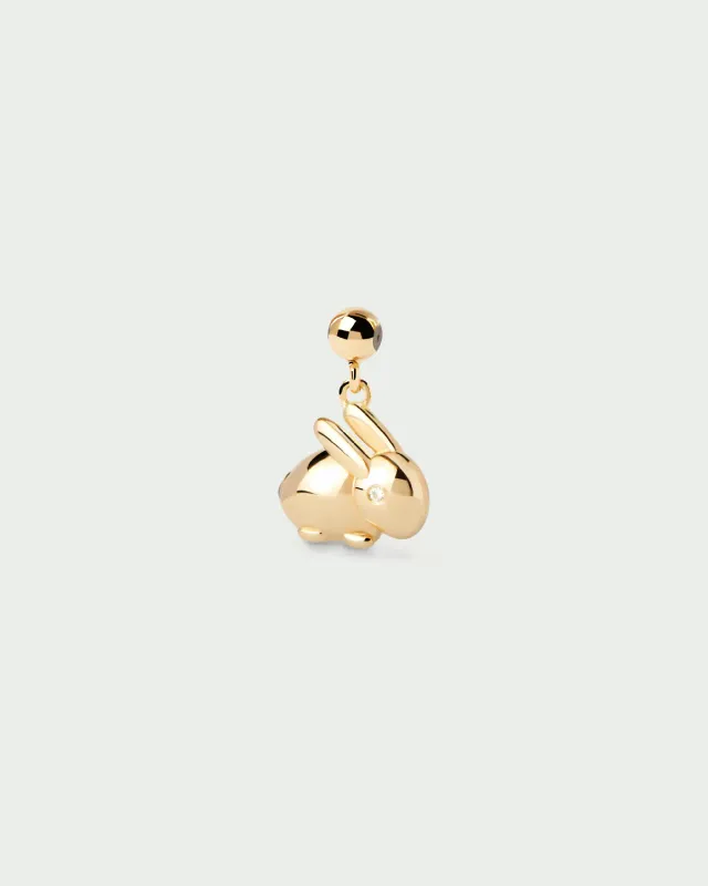 PDPAOLA Rabbit charm breloque lapin zirconia