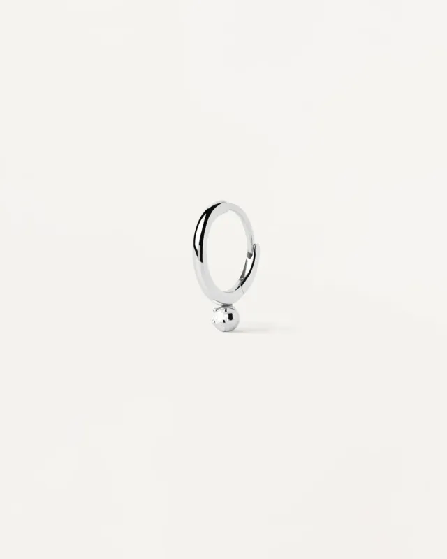 PDPAOLA Tide mono créole argent zircon