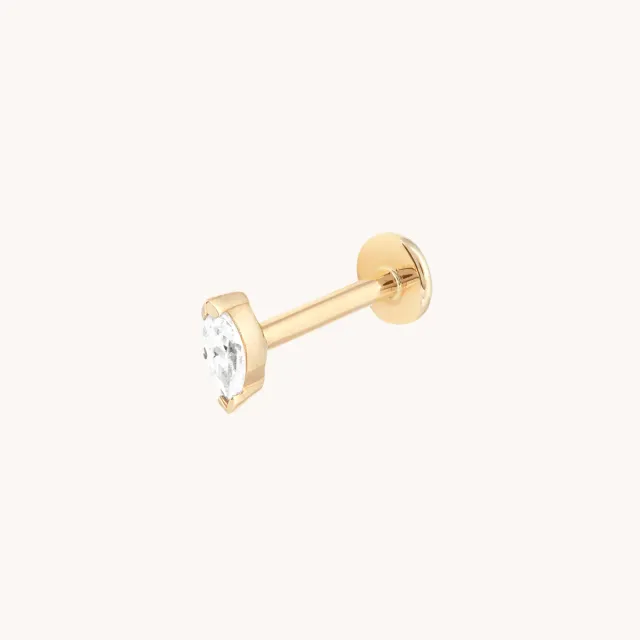 Astrid & Miyu Diamond Marquise piercing diamant or massif