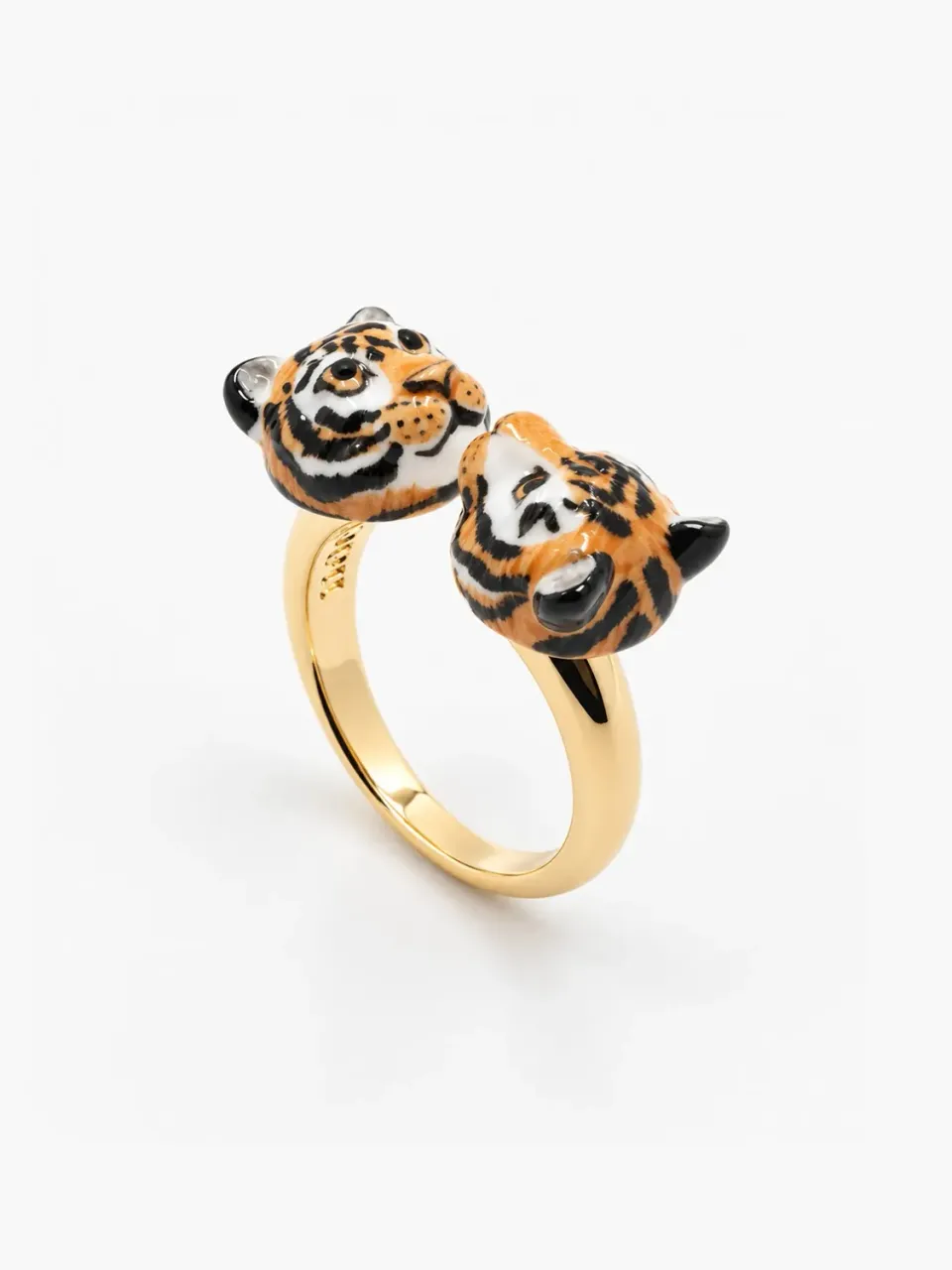 Nach FaceToFace Tigre bague ajustable porcelaine