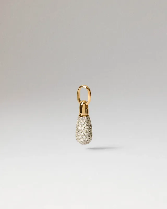 PDPAOLA Pavé Drop pendentif zirconia doré 22 mm
