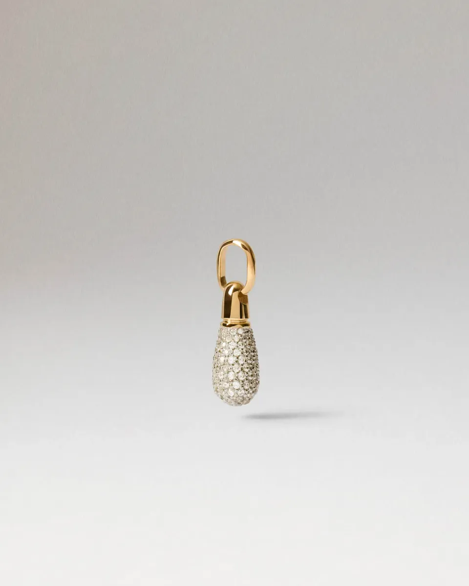 PDPAOLA Pavé Drop pendentif zirconia doré 22 mm