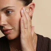 Astrid & Miyu White Topaz Pear piercing daith or