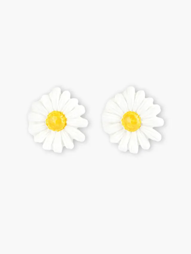 Nach Bijoux maxi marguerite puces boucles d'oreilles 3,9 cm