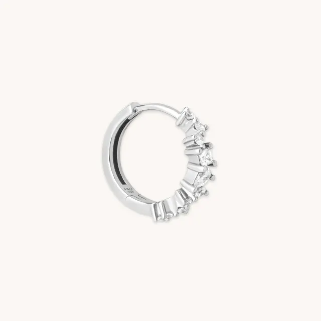 Astrid & Miyu Celestial Crystal créoles 11,5 mm argent cristal