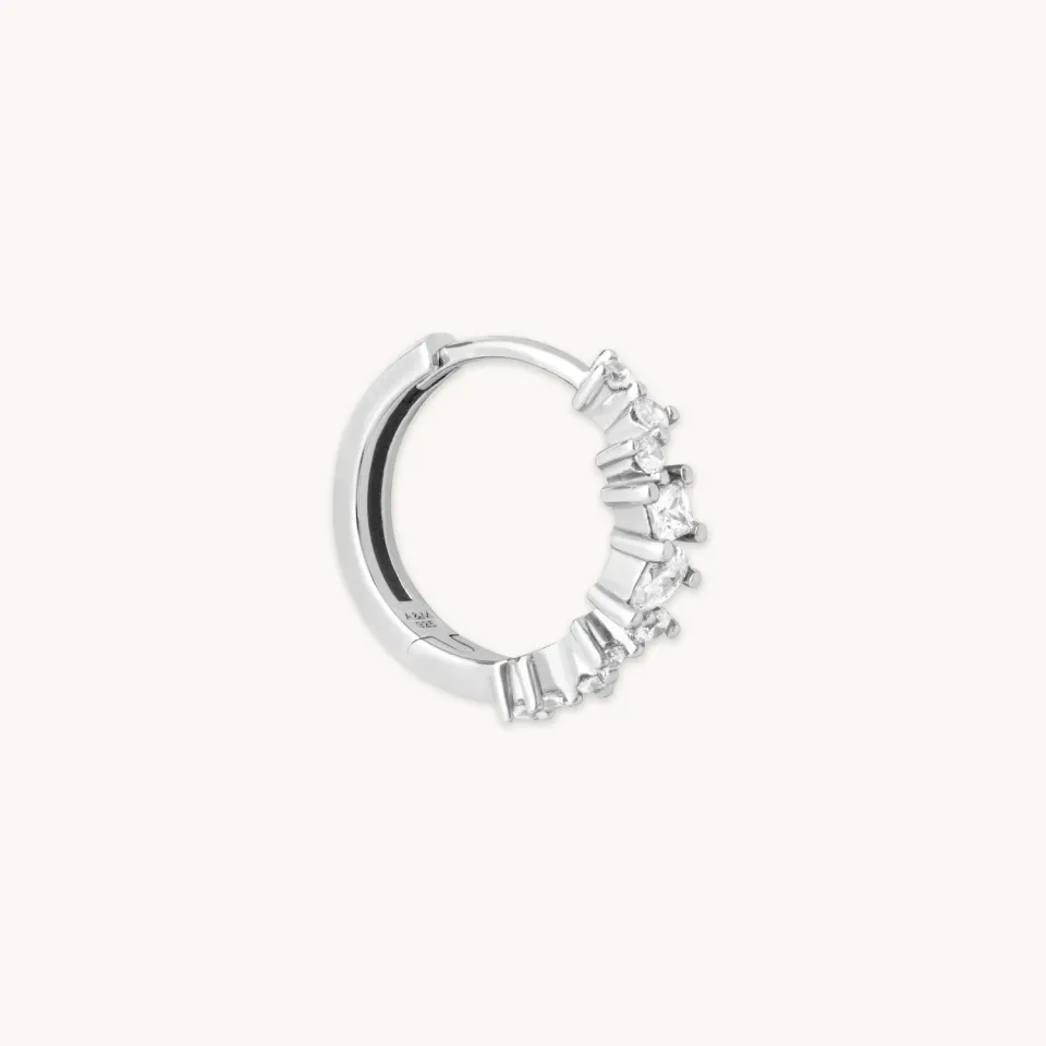 Astrid & Miyu Celestial Crystal créoles 11,5 mm argent cristal