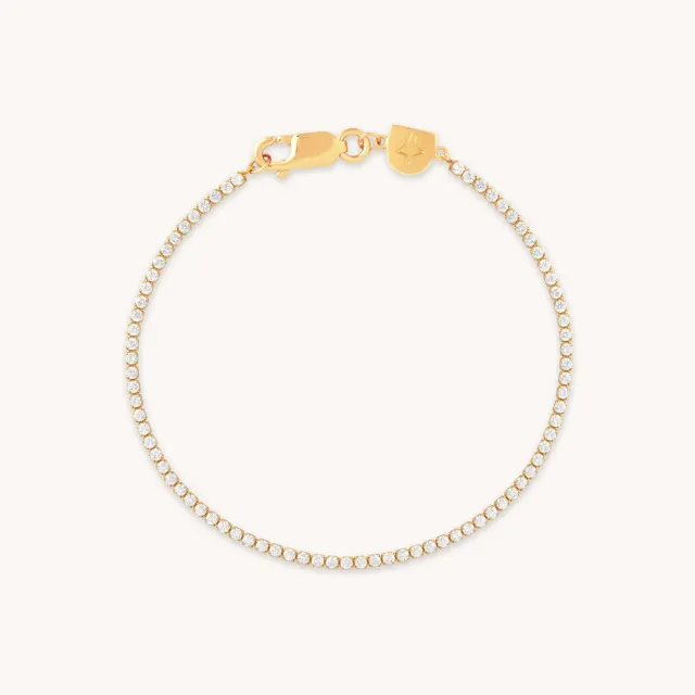 Astrid & Miyu Tennis Chain bracelet doré rivière