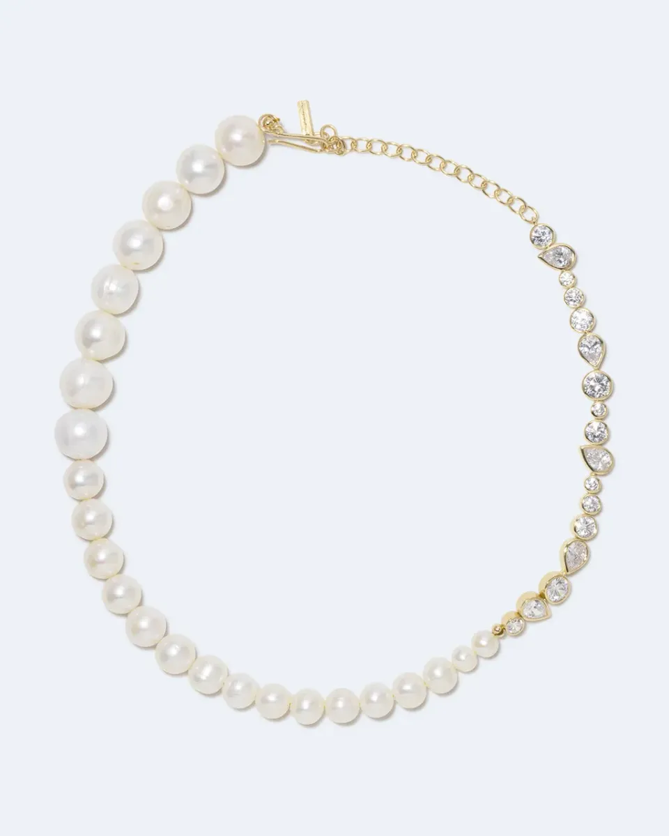 Completedworks Temporal Anomaly collier perle vermeil zirconia