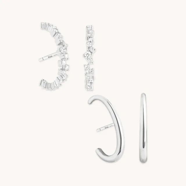 Astrid & Miyu Orbit Studs coffret boucles argent lot