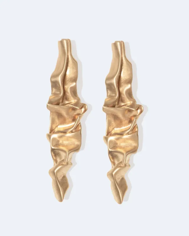 Completedworks Crumple III boucles vermeil or froissé