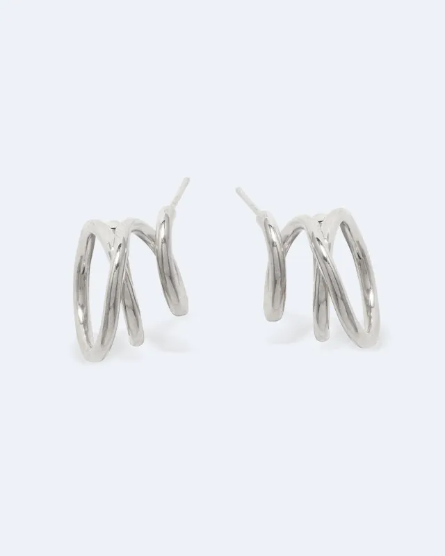 Completedworks Flow boucles d'oreilles argent recyclé