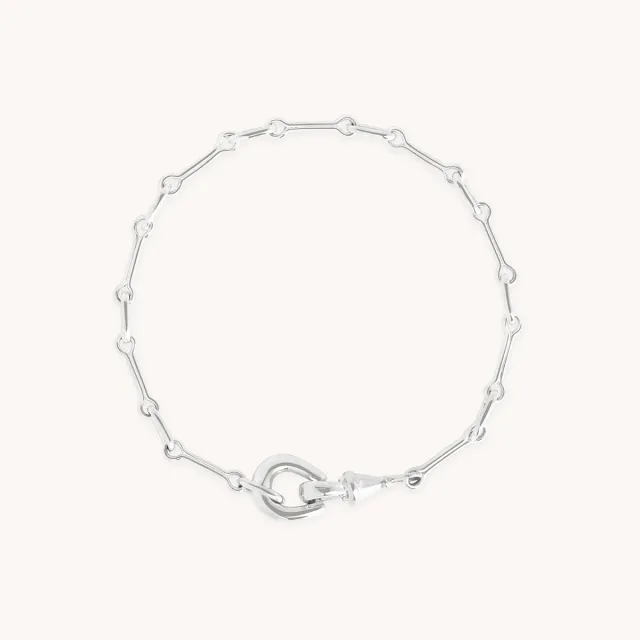Astrid & Miyu Hardware Chain bracelet argenté