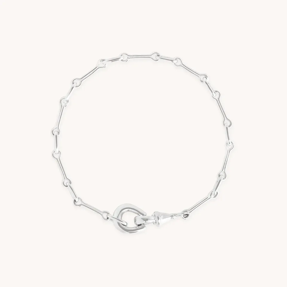 Astrid & Miyu Hardware Chain bracelet argenté