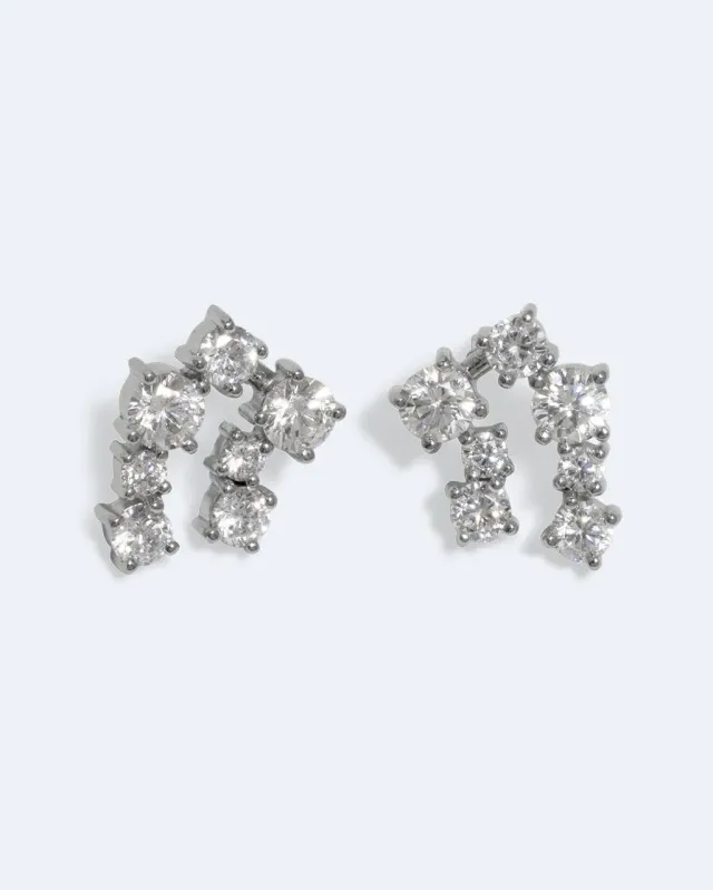 Completedworks Myth boucles d'oreilles zirconia rhodié