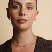 Astrid & Miyu Molten Bar Chain collier or massif barre