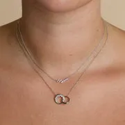 Astrid & Miyu Orbit Crystal collier argent cristal