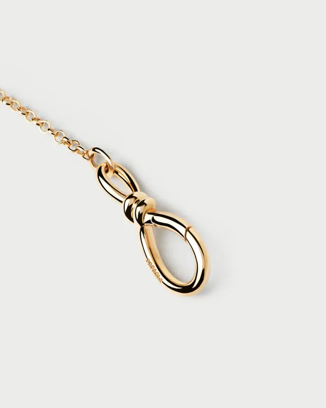 PDPAOLA Stacker Clasp collier plaqué or 44 cm