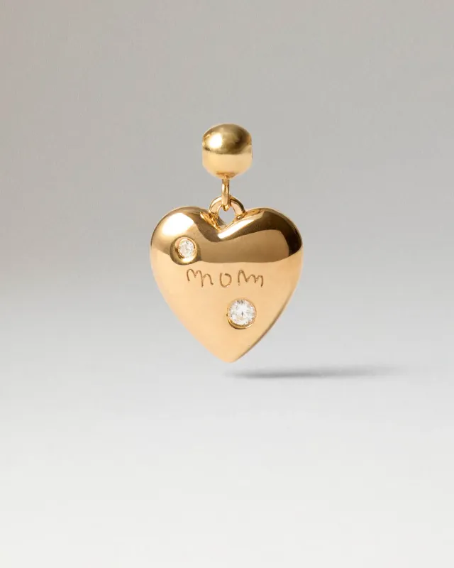 PDPAOLA Forever Mom charm zirconia doré