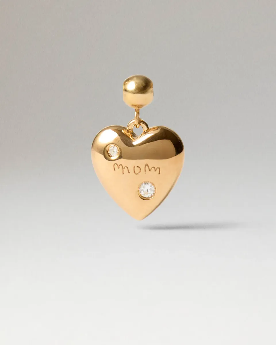 PDPAOLA Forever Mom charm zirconia doré