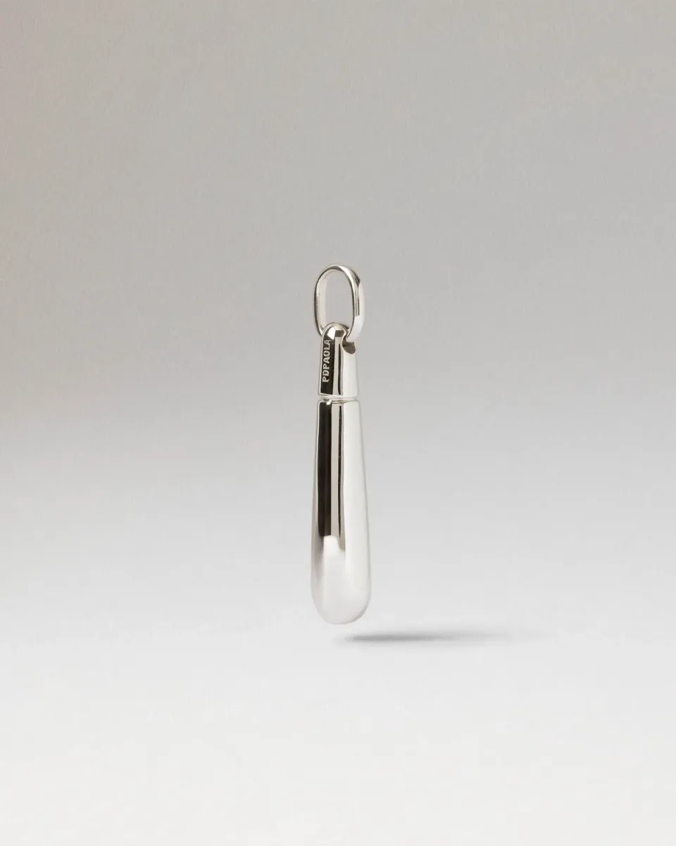 PDPAOLA Large Drop pendentif argent 35 mm