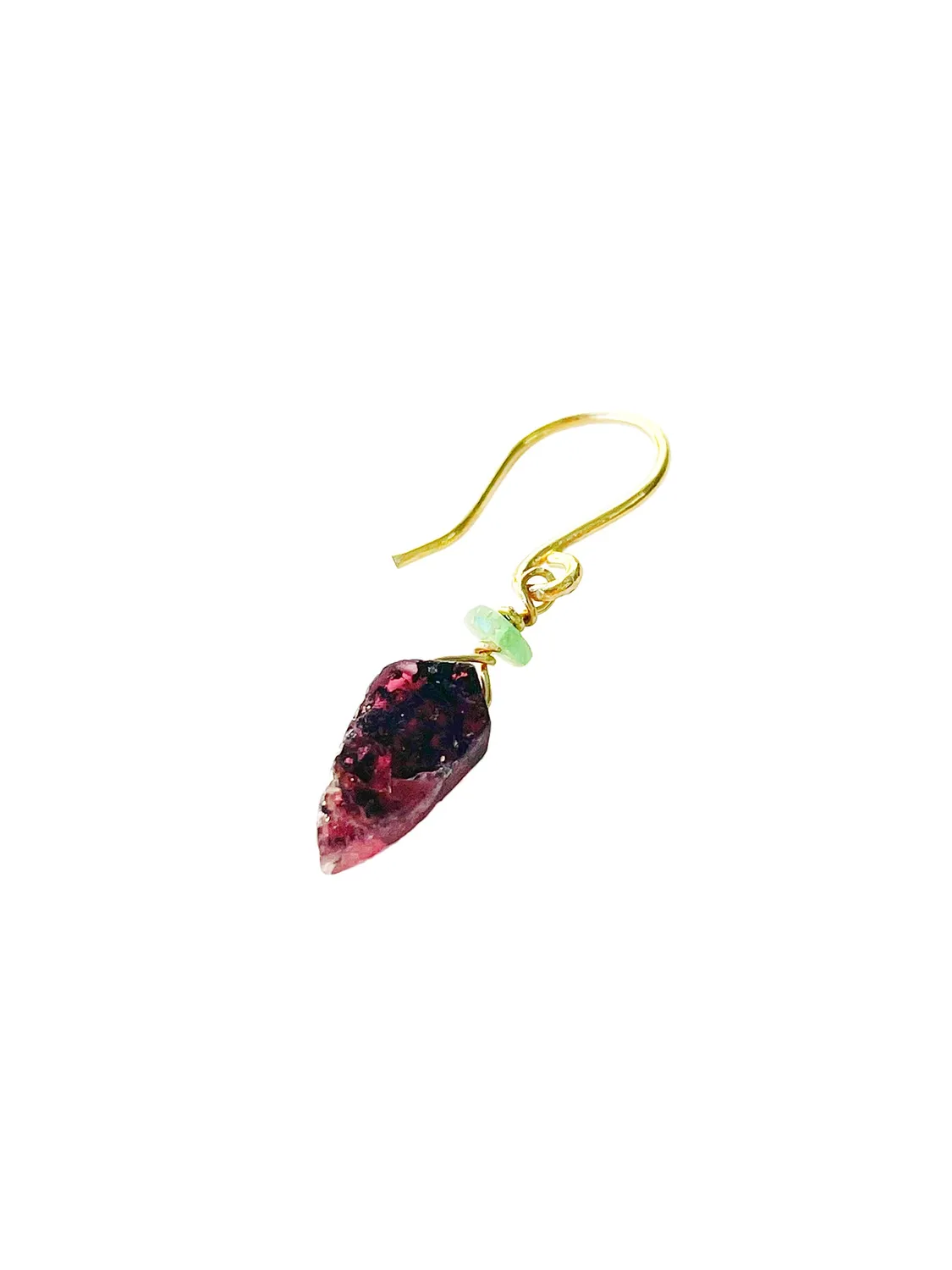 Le Fourbi de Capucine FDC391 boucles d'oreilles grenat hessonite