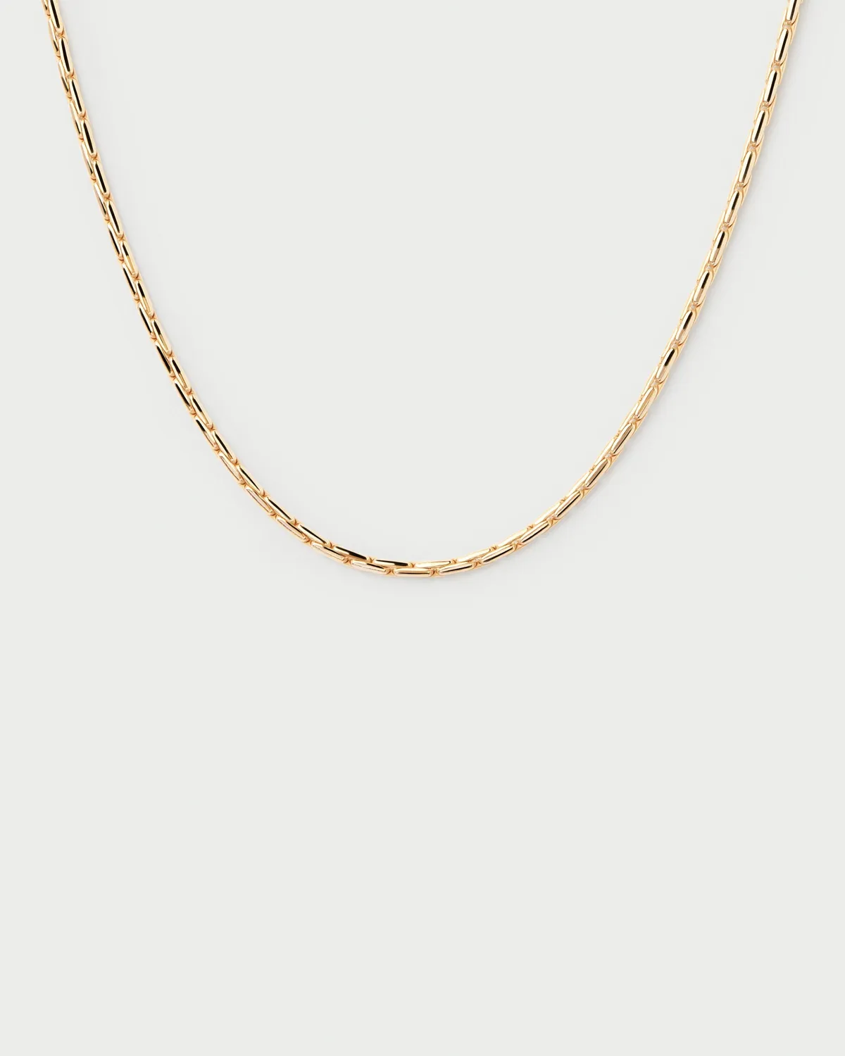 PDPAOLA Boston collier chaîne plaqué or taille S