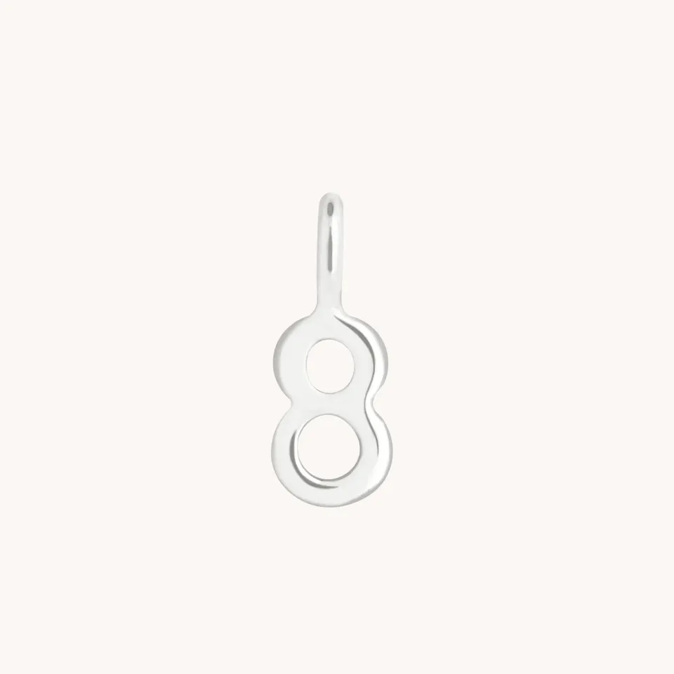 Astrid & Miyu 8 breloque or blanc 9 carats