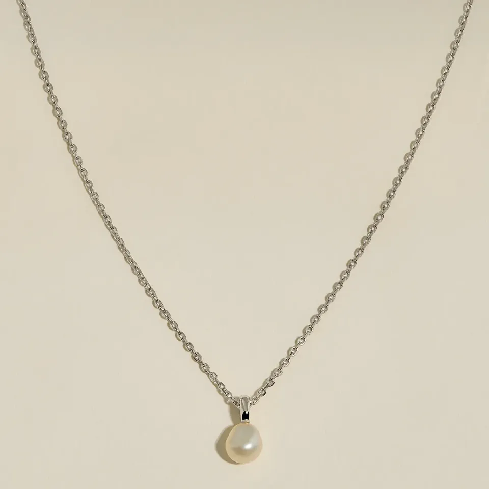 Astrid & Miyu Pearl Pendant collier perle argent