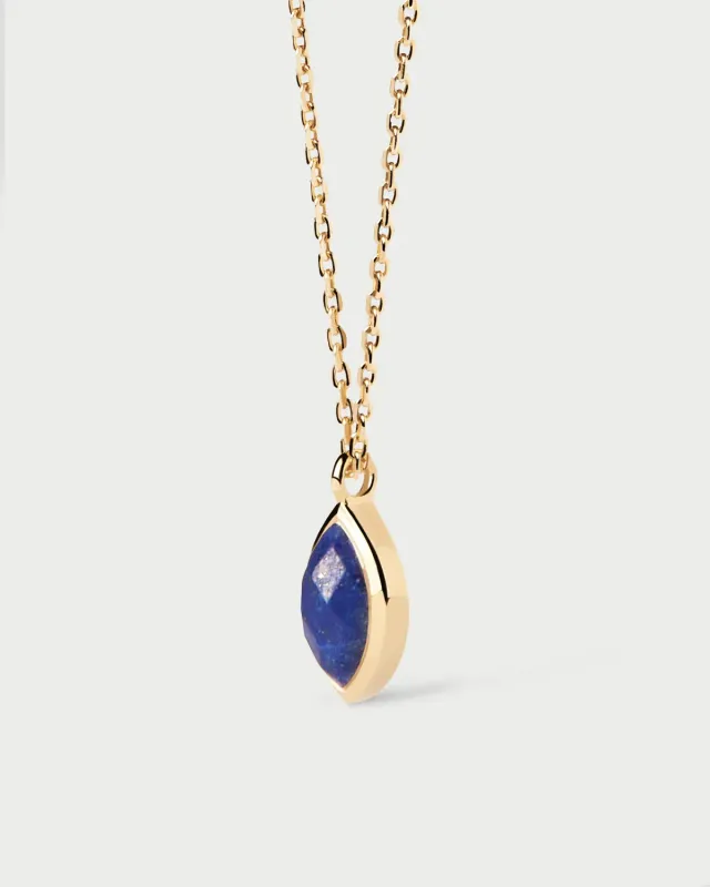 PDPAOLA Nomad collier lapis-lazuli plaqué or