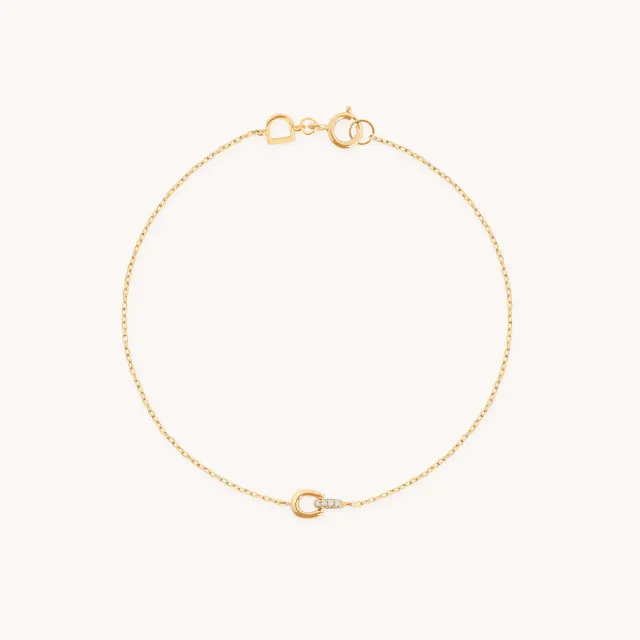 Astrid & Miyu Diamond Hardware bracelet or massif diamant