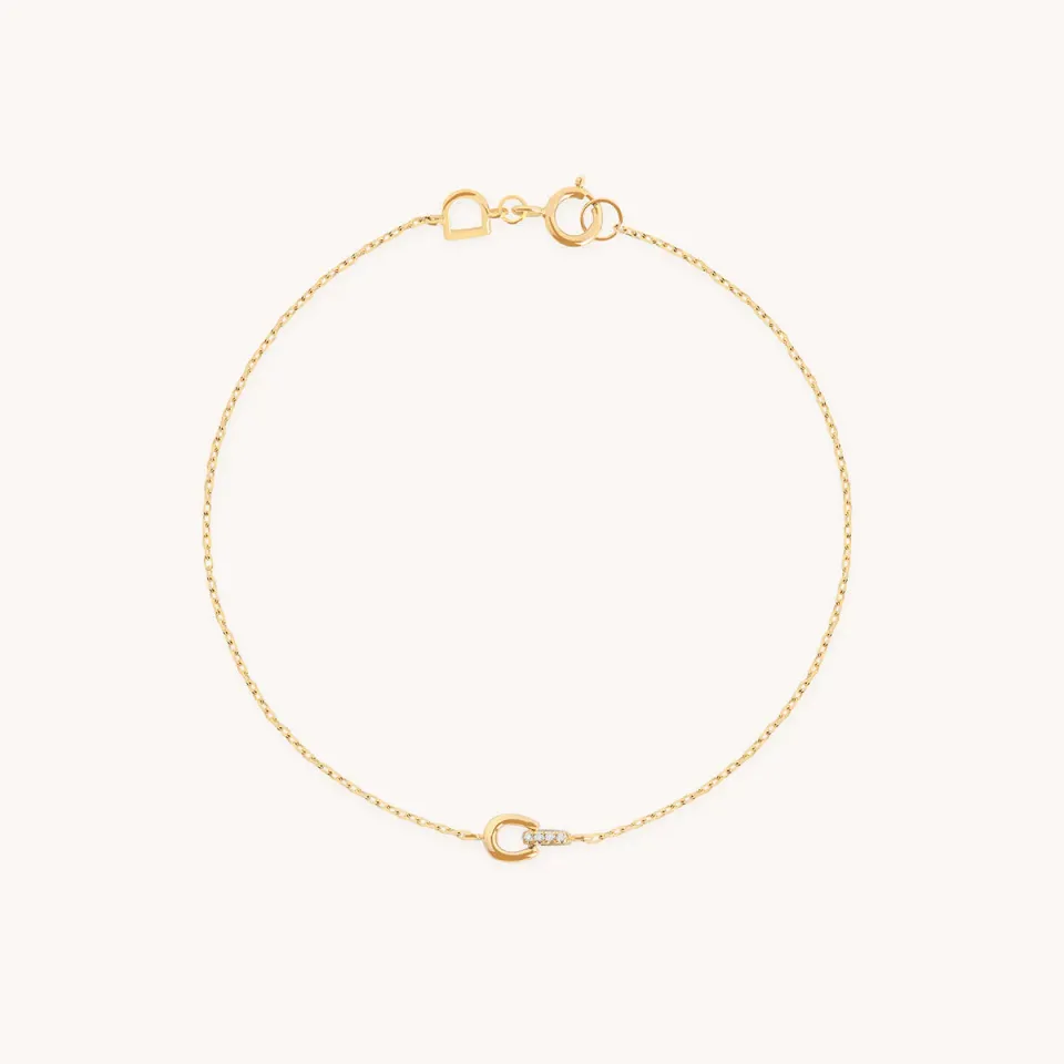 Astrid & Miyu Diamond Hardware bracelet or massif diamant