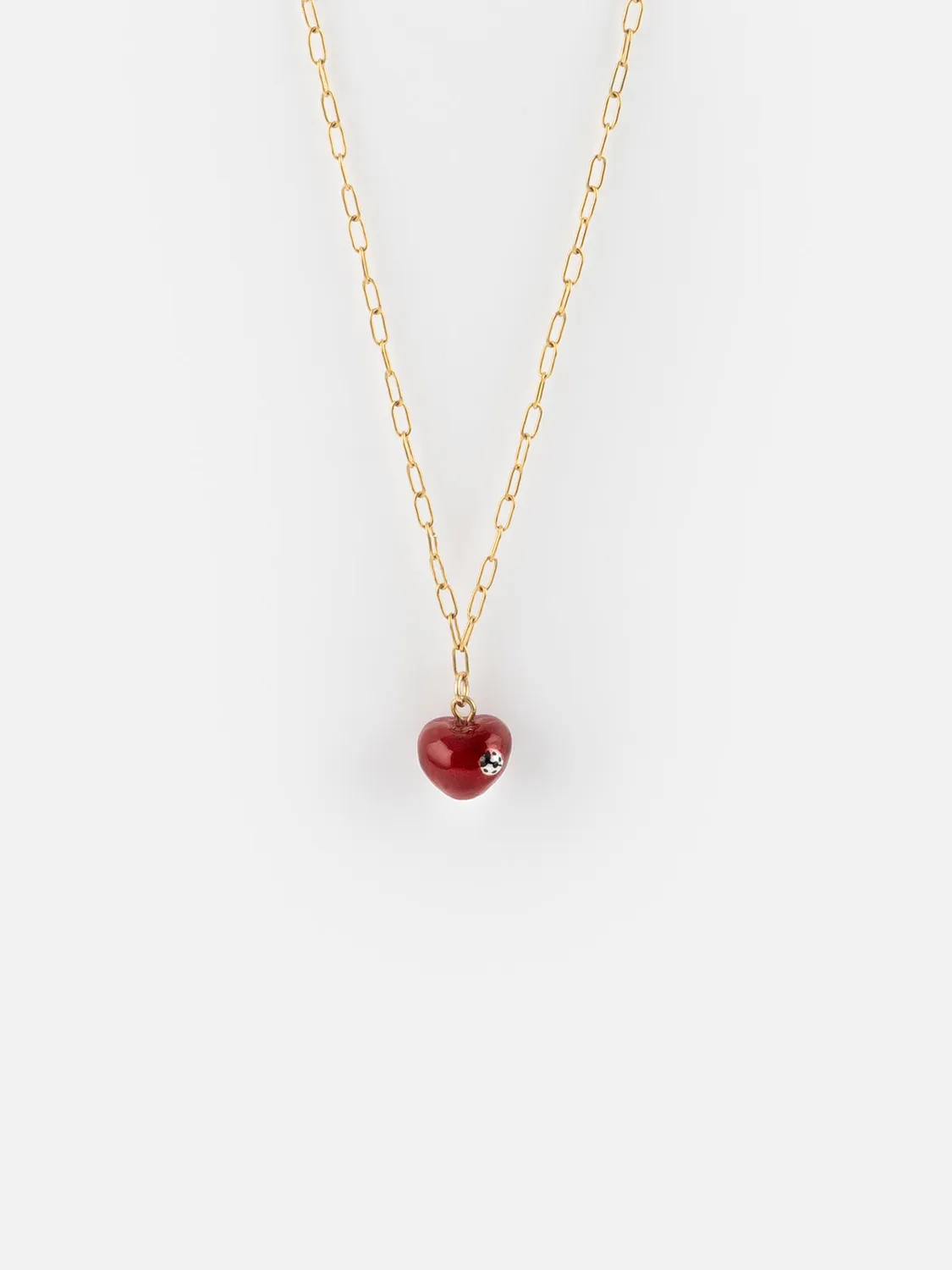 Nach Bijoux Chérie Cherry collier cœur rouge 50 cm