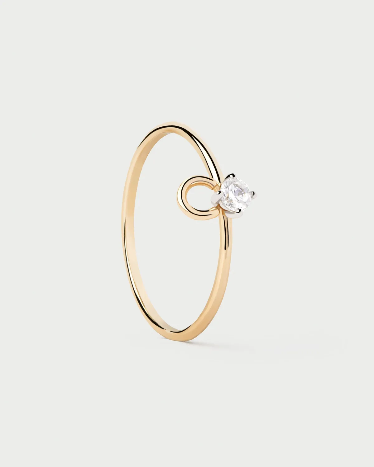 PDPAOLA Ari bague solitaire diamant or taille 12