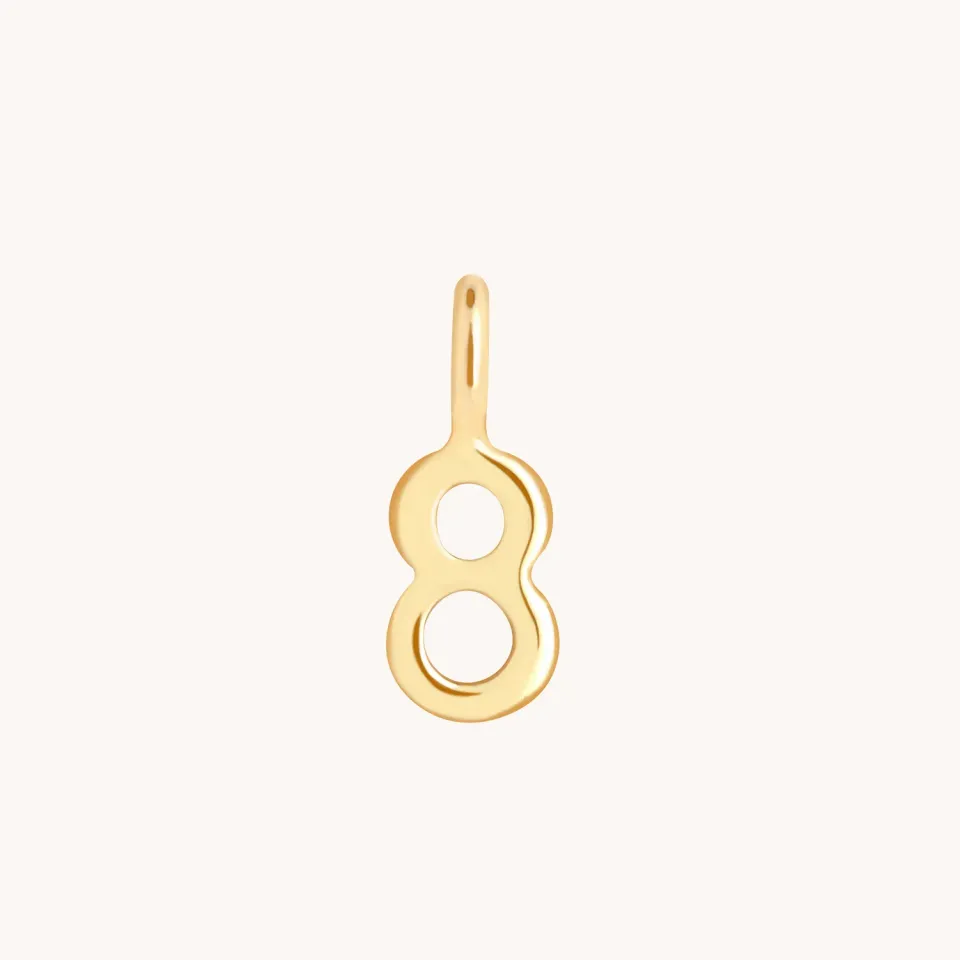 Astrid & Miyu 8 Charm breloque or jaune 9 carats