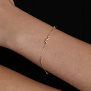 Astrid & Miyu Diamond Cluster bracelet diamants or massif
