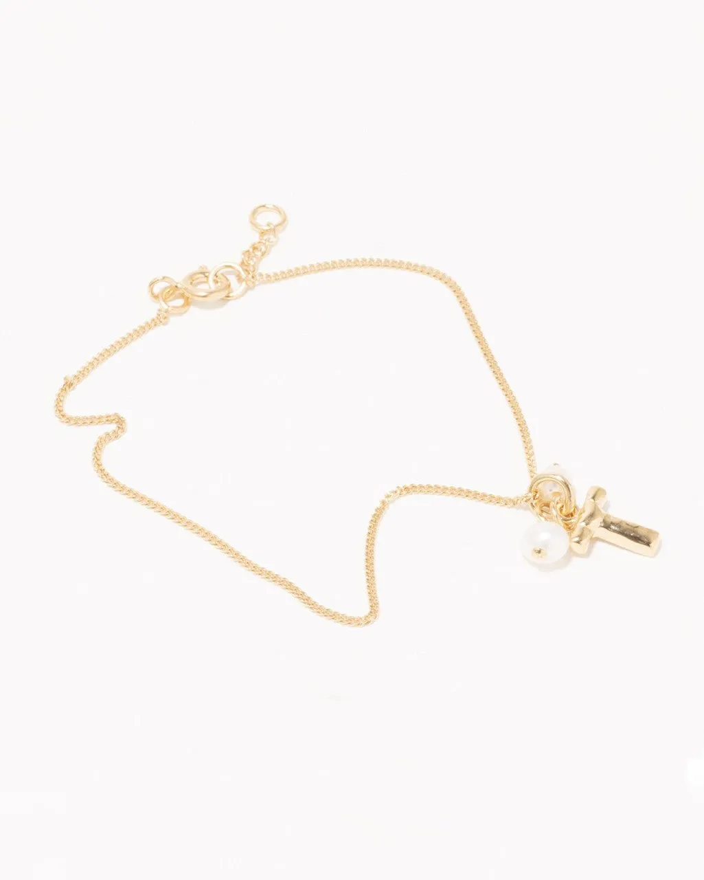Completedworks Classicworks T bracelet perle vermeil or