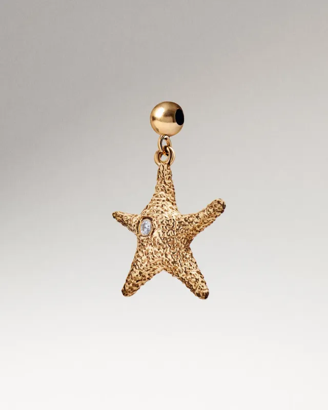 PDPAOLA Starfish charm étoile de mer zirconia