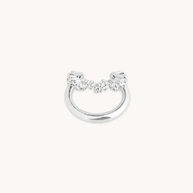Astrid & Miyu Illusion Spiral manchette d'oreille argent
