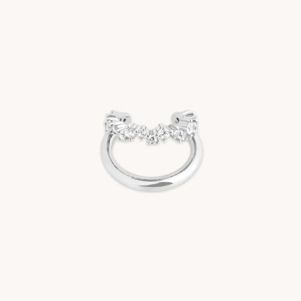 Astrid & Miyu Illusion Spiral manchette d'oreille argent