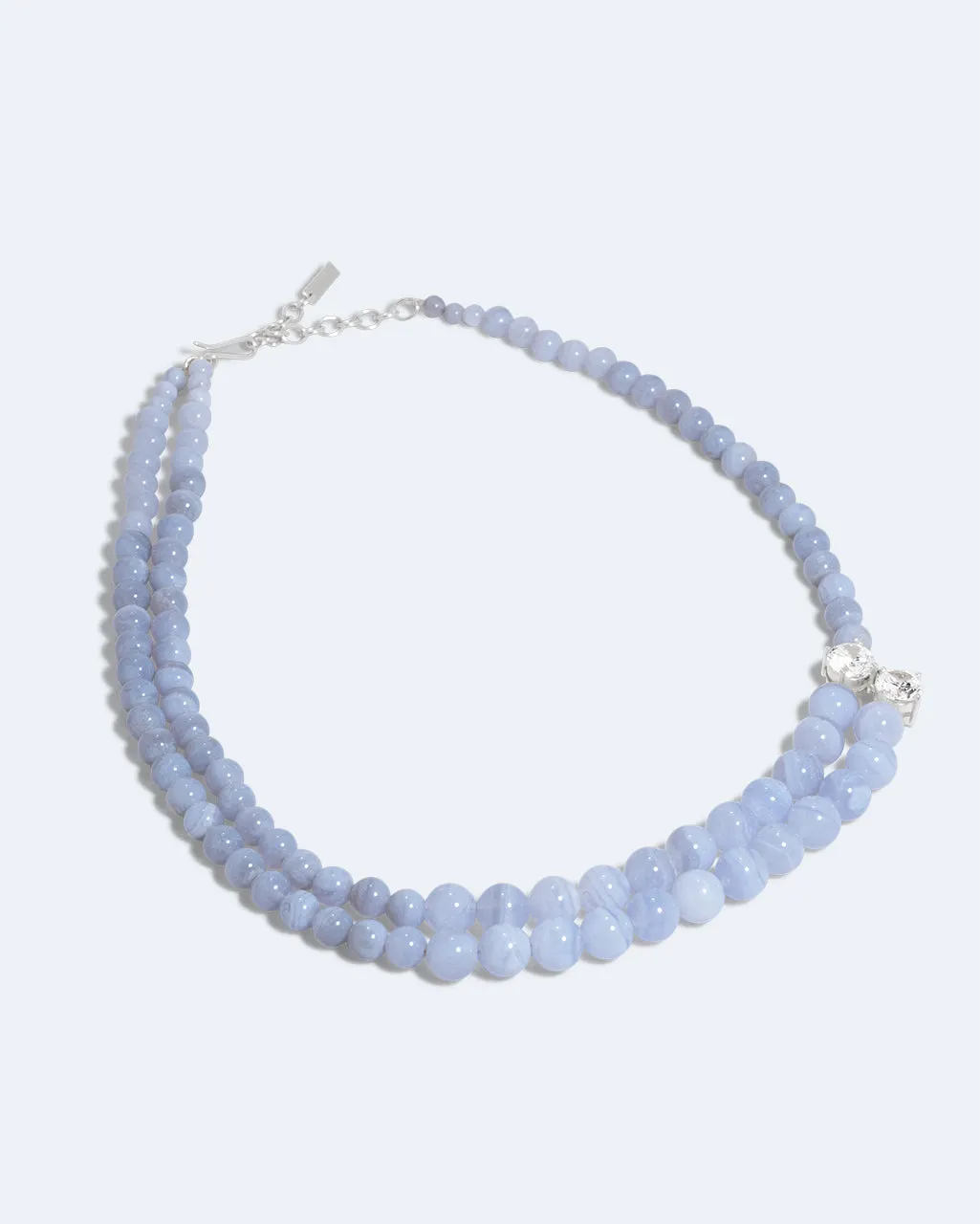 Completedworks The Light of the Past collier agate bleue argent