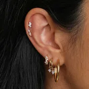 Astrid & Miyu Diamond Marquise piercing or massif diamant