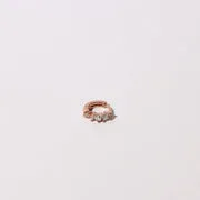 Astrid & Miyu Celestial Crystal créoles 6,5 mm or rose cristal