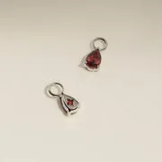 Astrid & Miyu Garnet January charm or blanc grenat janvier