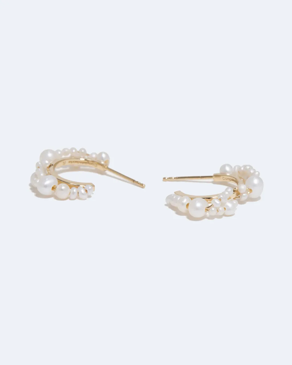 Completedworks Stratus boucles perles vermeil or