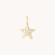 Astrid & Miyu Star Charm breloque or jaune 9 carats
